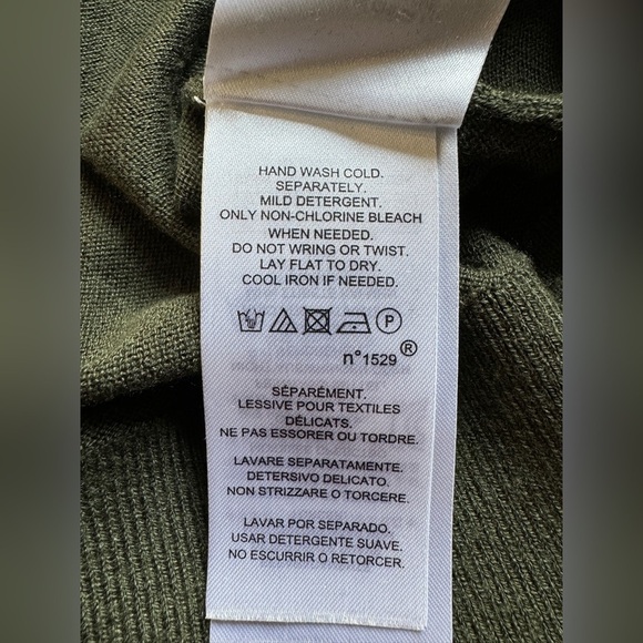 Lauren Ralph Lauren Ruffled Silk-Blend Sweater Admiral Green Women’s 1X - Picture 13 of 13